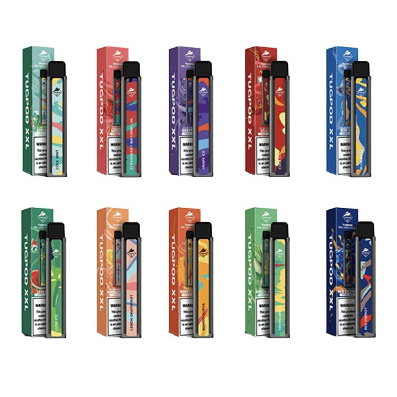 TUGPOD  XXL Disposable flavors 2500 PUFFS