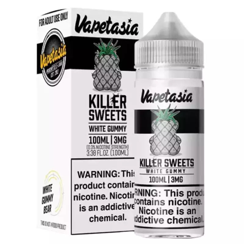 VAPETASIA E-LIQUID KILLER SWEETS WHITE GUMMY - 100ML - E-Juice Steals